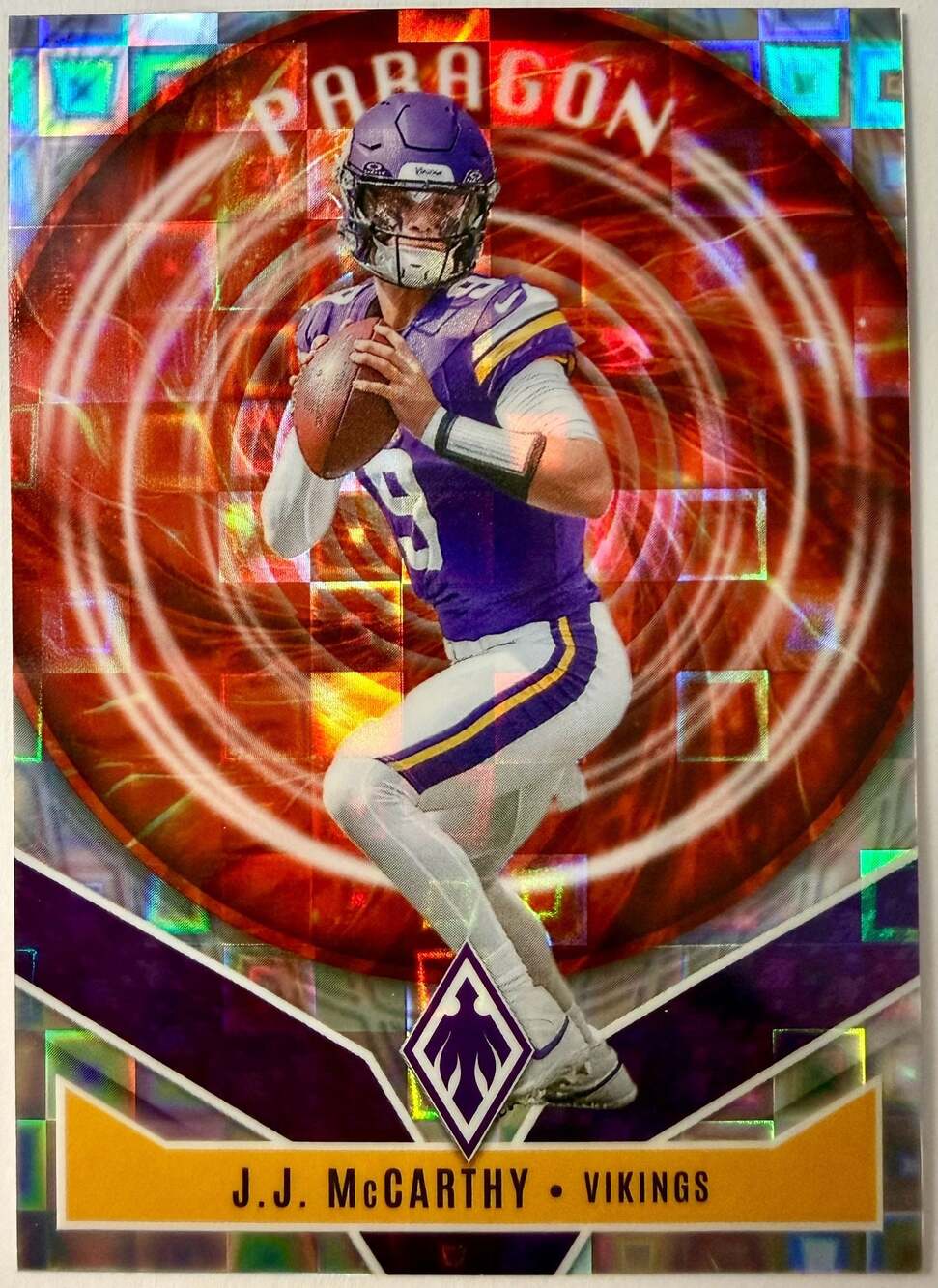 J.J. McCarthy 2025 Panini Phoenix Paragon Serial Numbered /249 Minnesota Vikings
